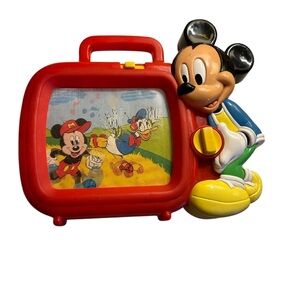 Vintage 1980s Mickey Mouse TV Viewer Toy – Donald & Mickey Scene